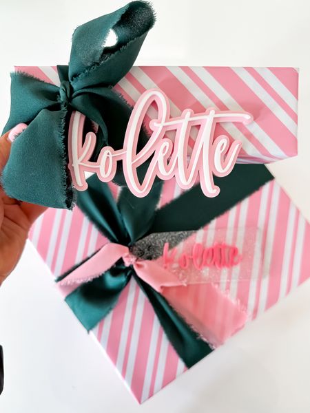 Make the wrapping just as cute and special as the gift!

Love both of these name tags. They’re the perfect topper. 

#LTKGiftGuide #LTKfindsunder50 #LTKHoliday