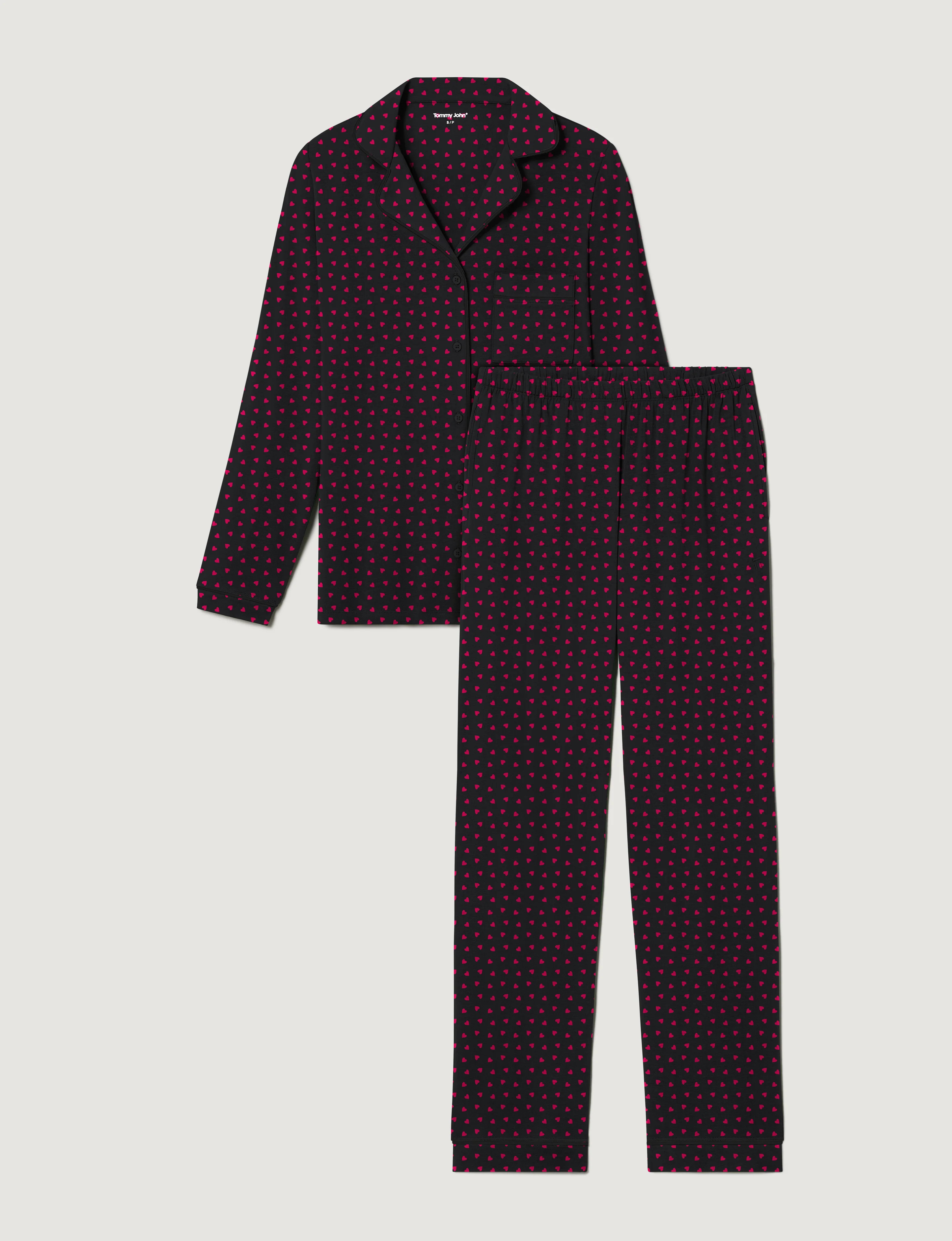 Women's Downtime Long Sleeve Pajama Top & Pant Set | Tommy John