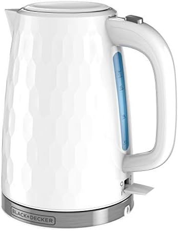 BLACK+DECKER Honeycomb Collection Rapid Boil 1.7L Electric Cordless Kettle with Premium Textured ... | Amazon (US)