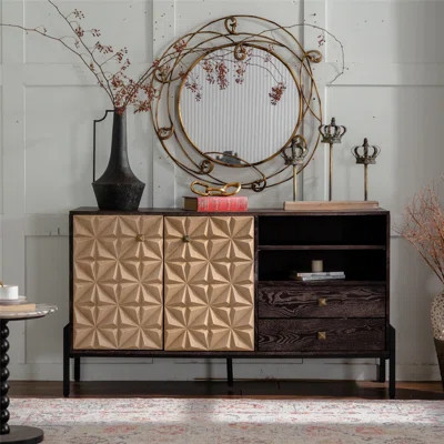 Accent Cabinet, Wood Sideboard With 2 Doors And 2 Drawers For Kitchen, Dining Room, Living Room | Wayfair North America