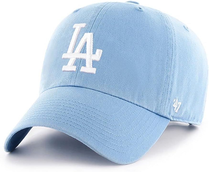 '47 Los Angeles Dodgers Clean Up Dad Hat Baseball Cap - Columbia Blue | Amazon (US)