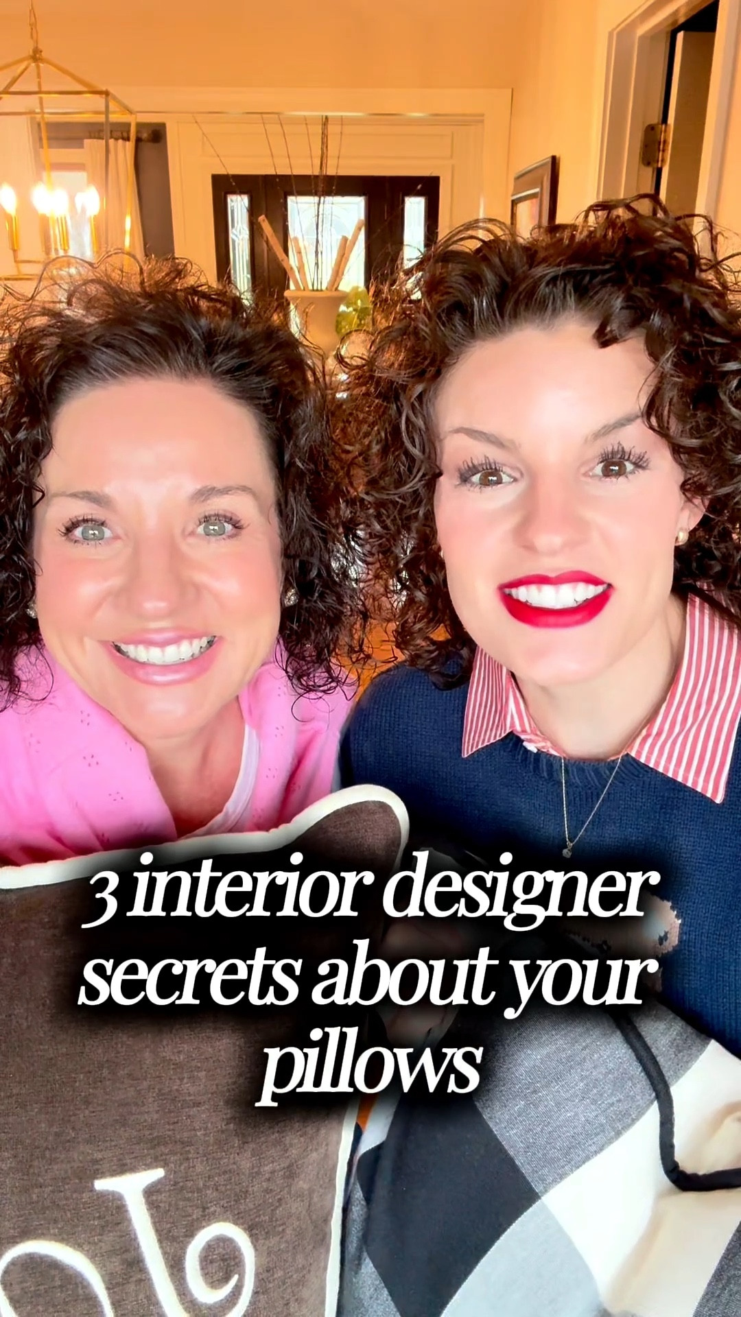 These are 3 interior designer pillow secrets we use in every home we style:
	1.	Size matters more than you think
Your insert should be 2–3 inches bigger than your pillow cover.
That’s how you get that full, luxurious, designer look instead of flat, lifeless pillows.
	2.	We swap pillow covers seasonally
This is one of the easiest ways to refresh your home decor without buying all new pillows.
Think light and airy for spring and summer… richer, cozier textures for fall and winter.
	3.	Yes… we chop our pillows
Not always—but most of the time.
That soft “chop” adds shape, dimension, and that high-end, styled feel you see in designer homes.

If your pillows feel “off,” this is probably why.

We’ve linked all of our favorite pillow inserts and covers that we use in our own home and client installs—
just comment LINK and we’ll send them to you, or shop everything through our link in bio.



#LTKHome #LTKdayinmylife #LTKstorytime