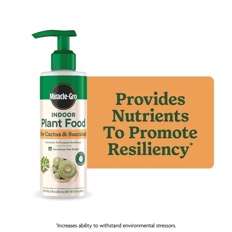 Miracle-Gro Indoor Plant Food for Cactus and Succulent, Liquid Plant Food, 8 fl. oz. | Walmart (US)