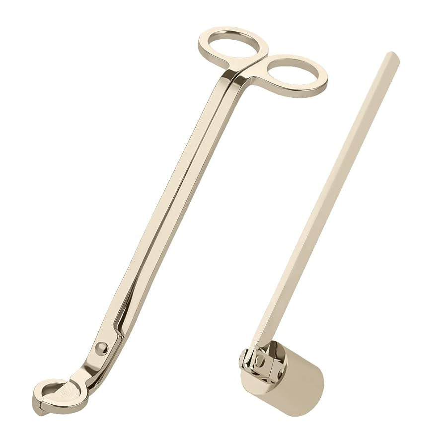 TEENGSE Gold Candle Snuffer and Wick Trimmer, Stainless Steel Polished Candle Accessory Set with ... | Amazon (CA)