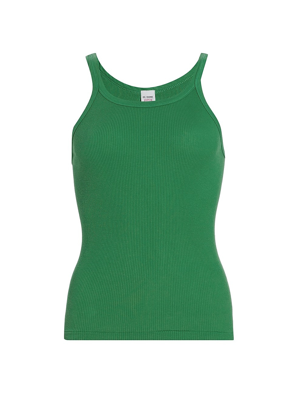 Women's Cotton Rib-Knit Tank Top - Kelley Green - Size Medium - Kelley Green - Size Medium | Saks Fifth Avenue