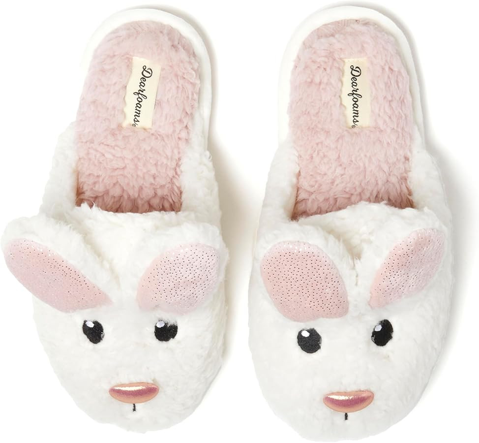 Dearfoams womens Furry Heart Valentine's Day | Amazon (US)