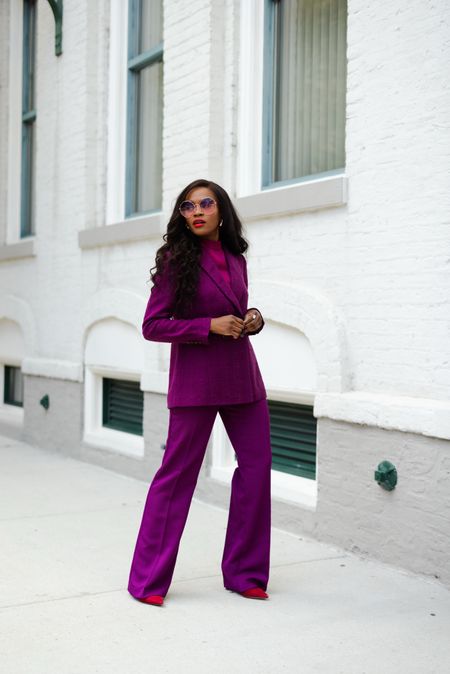 Power suit in the most gorgeous purple 

#LTKsalealert #LTKstyletip #LTKworkwear