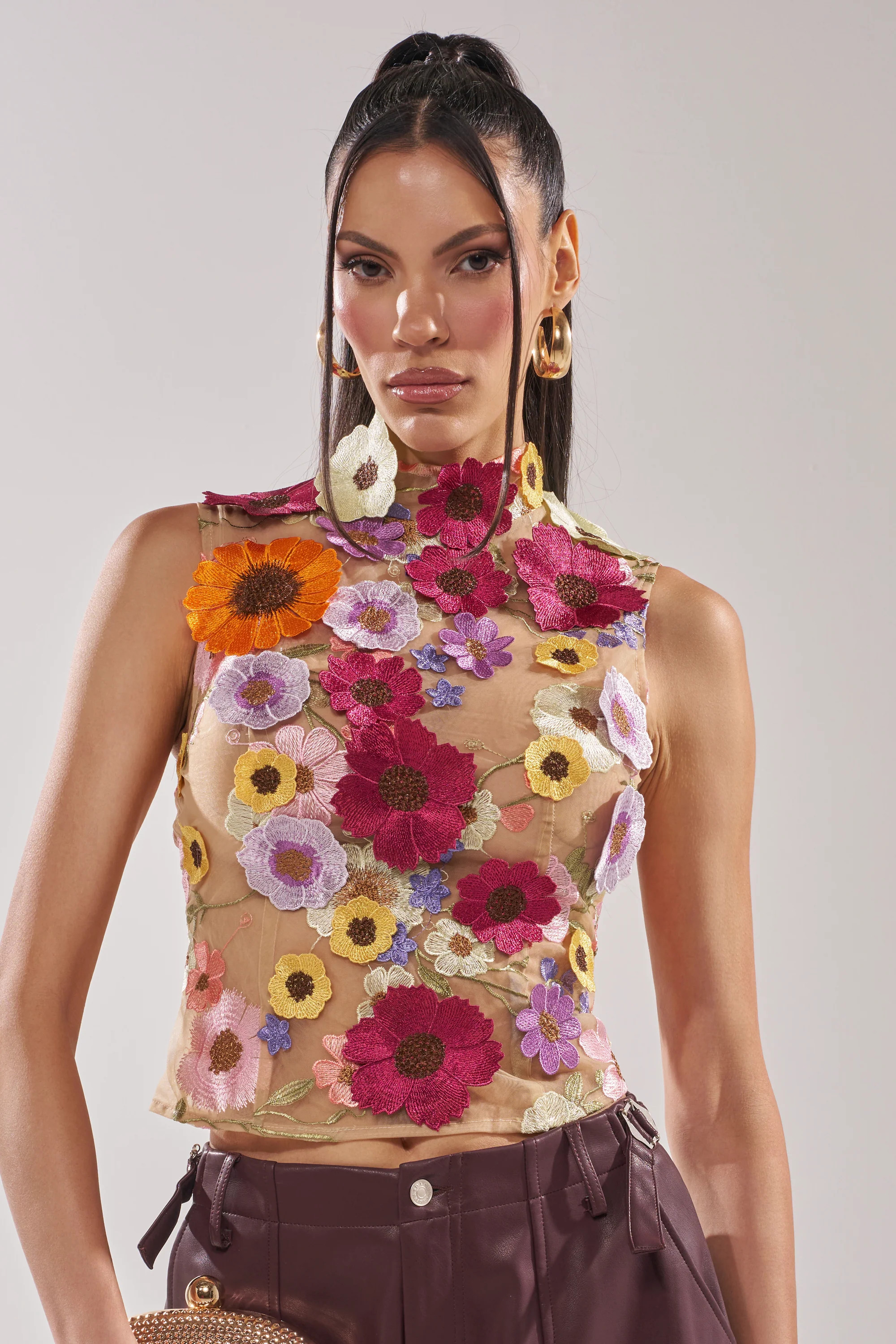 WHERE THIS FLOWER BLOOMS MESH TOP | AKIRA