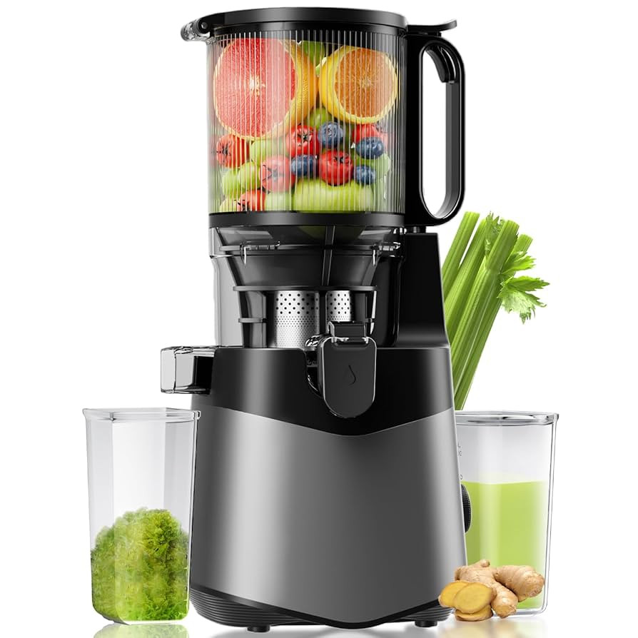 Cold Press Juicer, 5.3" Wide Feed Chute Juice Extractor Machine with 400W, High Juice Yield, Slow... | Amazon (US)