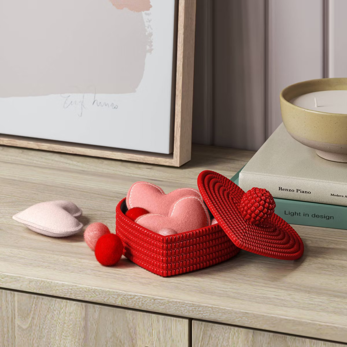 Beaded Heart Valentine's Decorative Box - Threshold™ | Target