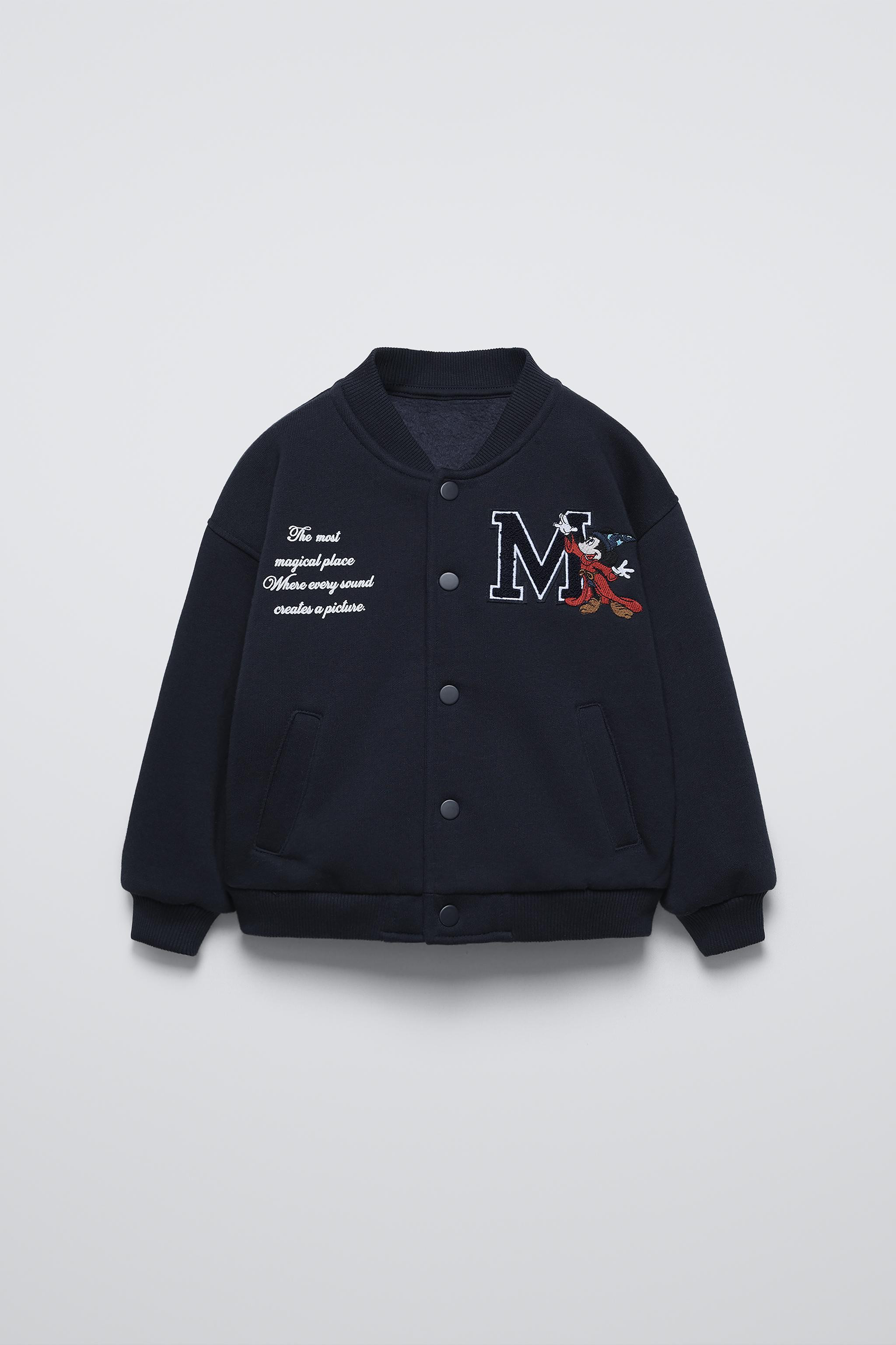 MICKEY MOUSE FANTASIA © DISNEY PLUSH BOMBER JACKET | Zara US