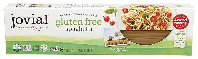 Jovial Organic Brown Rice Spaghetti Pasta, 12 OZ | Amazon (US)