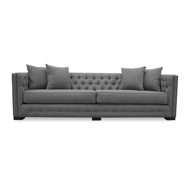 Everly Quinn Paugh 108" Rolled Arm Sofa with Reversible Cushions | Wayfair Professional