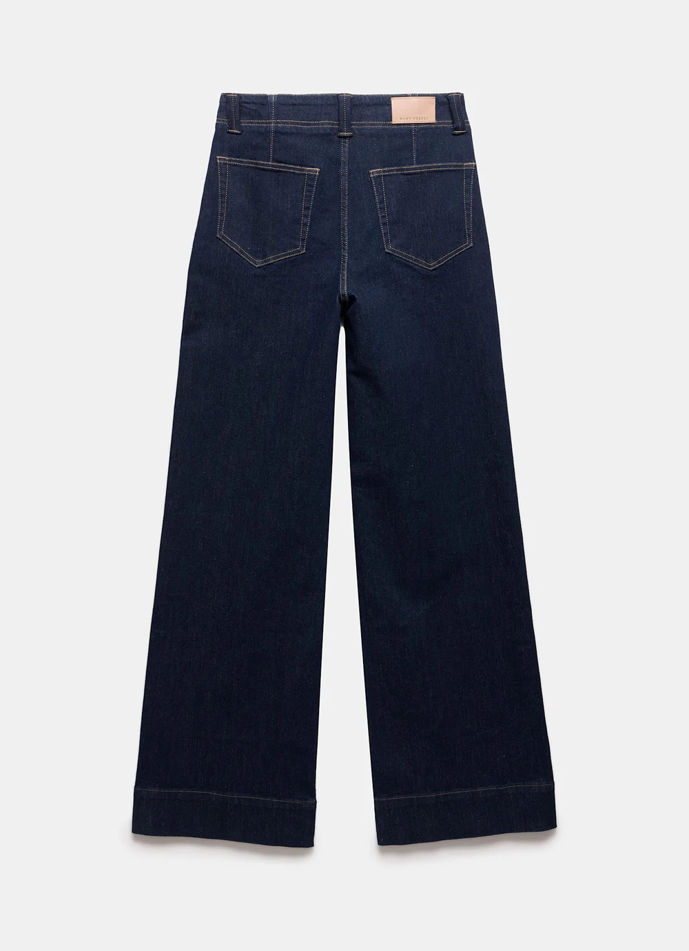 Dark Indigo Tailored Wide Jeans | Mint Velvet