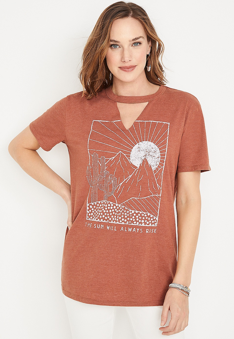 Sunrise Oversized Graphic Tee | Maurices