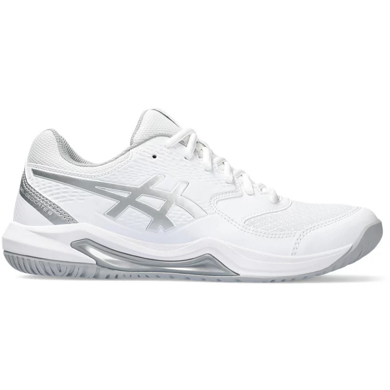 ASICS Women's Gel Dedicate 8 Tennis Shoes White/Silver, 7.5 - Women's Tennis at Academy Sports | Academy Sports + Outdoors
