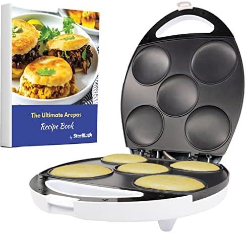 Arepa Maker and Mini Pancake Maker by StarBlue with FREE Arepa Recipes eBook - Quick and Electric... | Amazon (US)