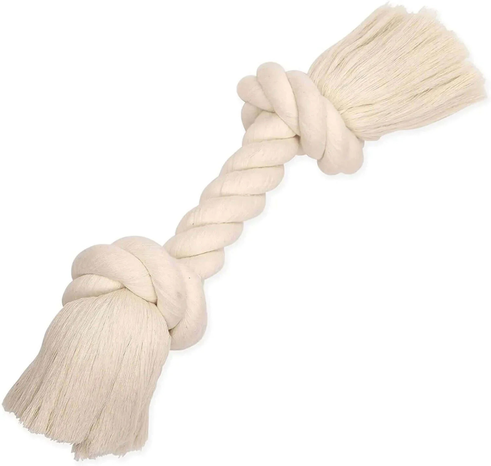 Mammoth Pet Products-Flossy Chews Cotton Rope Bone Dog Toy- White 14 In/large | Walmart (US)