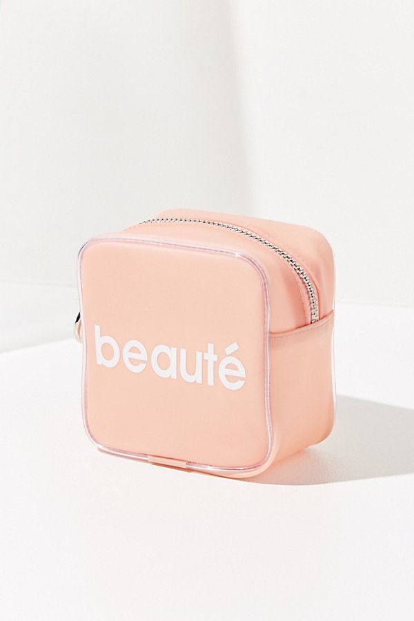 Small Jelly Makeup Bag - Pink at Urban Outfitters | Urban Outfitters (US and RoW)