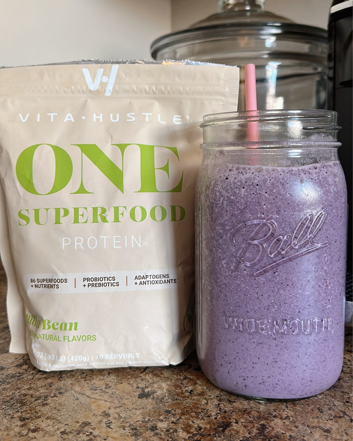 Let’s try out Vita Hustle vegan protein from Kevin Hart! The ingredients alone drew me to this one. 

My son also takes men’s multivitamin!

#LTKunder50 #LTKfitness #LTKBacktoSchool