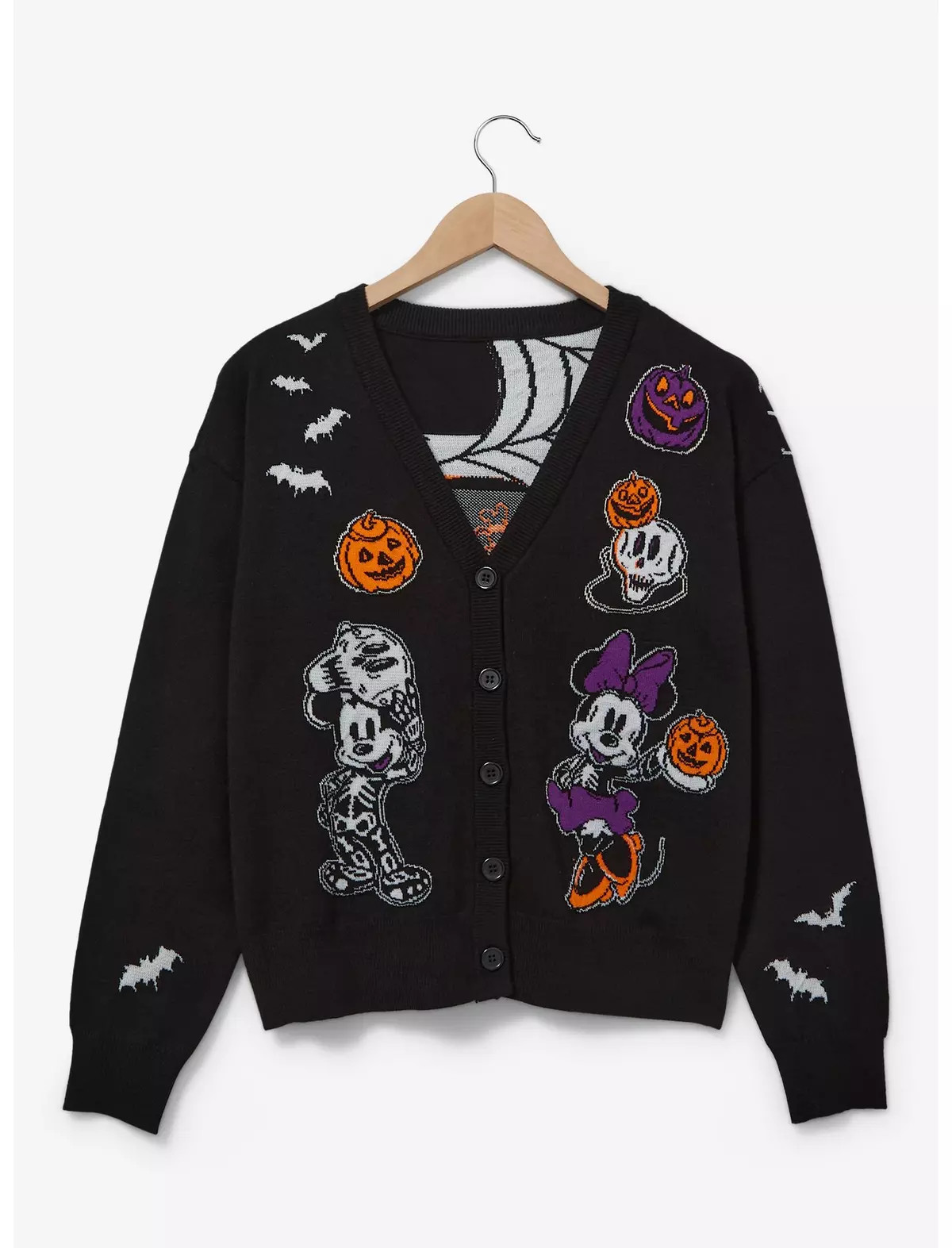 Disney Mickey Mouse and Friends Halloween Costume Glow-in-the-Dark Women's Cardigan - BoxLunch Ex... | BoxLunch
