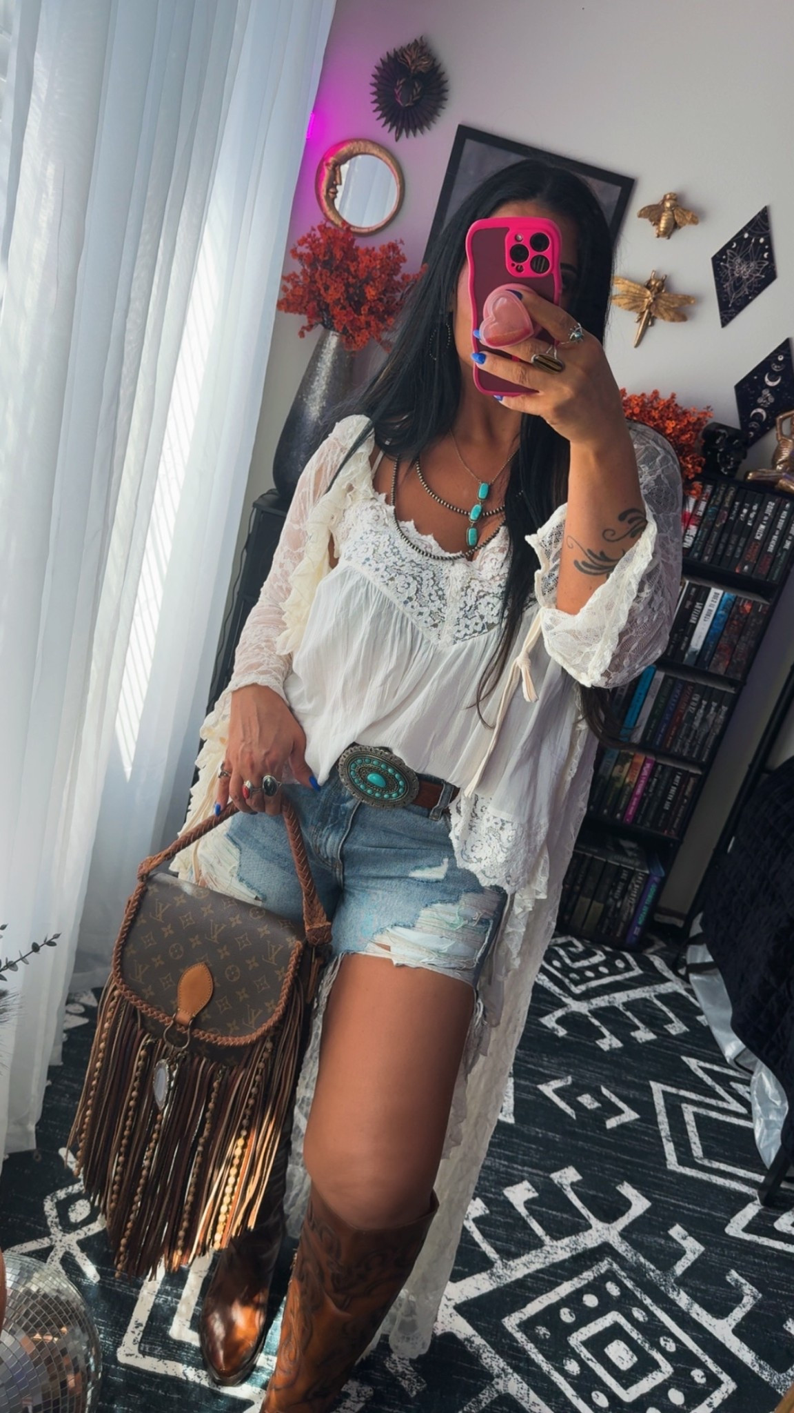 Tops are true to fit. I’m wearing a Large in Both. Shorts run small. They’re a true denim fit. No stretch. Size up. I’m wearing a Large. 

#LTKMidsize #LTKgrwm #LTKFestival