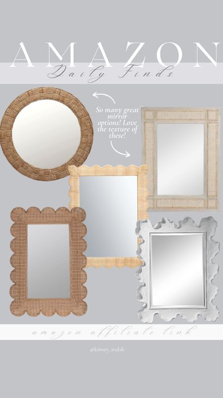 Amazon, Home, Amazon, mirror rattan mirror, scalloped mirror, woven mirror, white scalloped mirror, coastal style transitional style, modern style mirrors, bathroom mirrors, dining room mirrors

#LTKhome #LTKstyletip