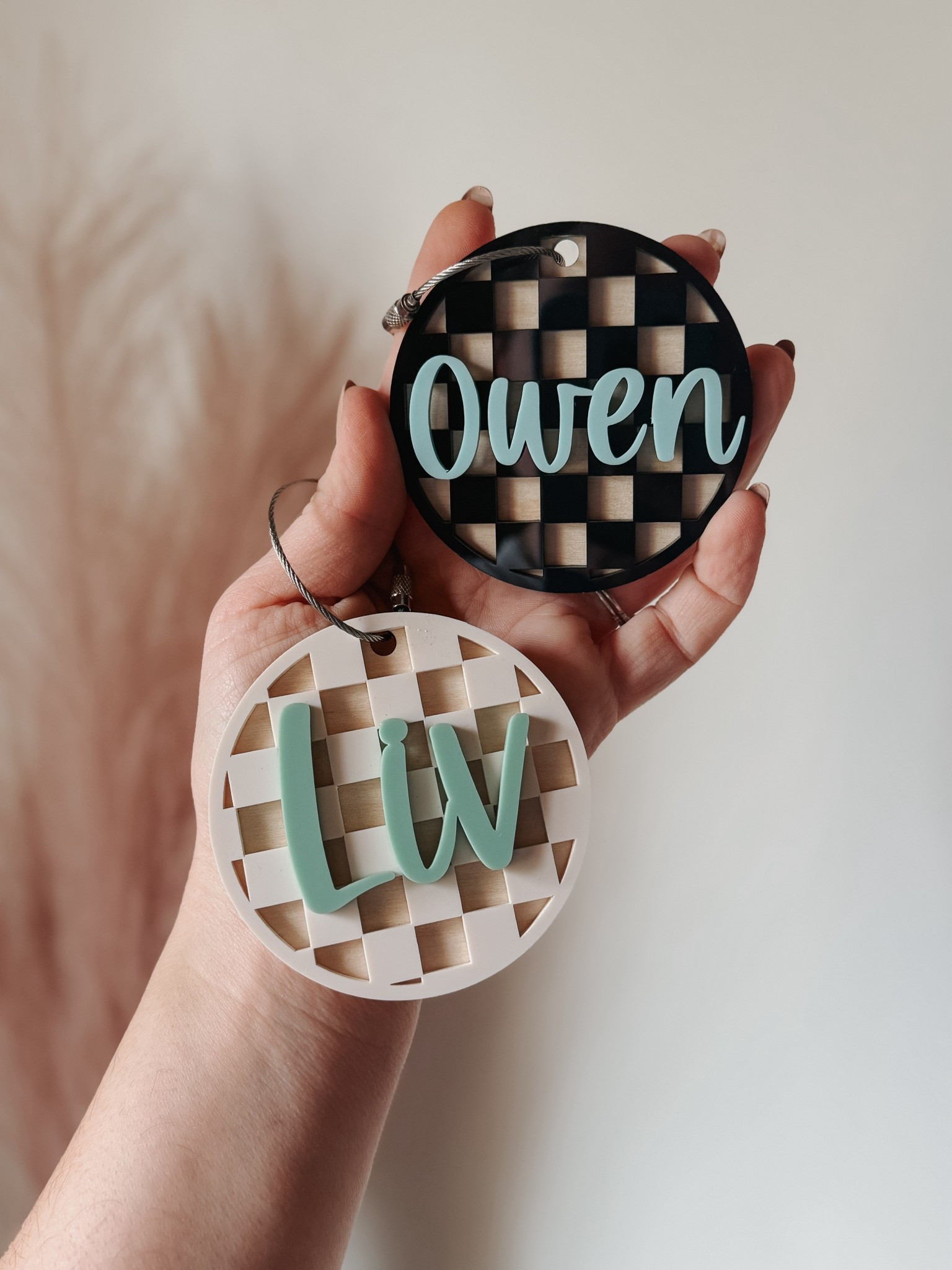 Checker print is having a MOMENT and I’m obsessed! These personalized name tags are the cutest way to add a trendy touch to backpacks, lunchboxes, lanyards, or keys. Perfect for back-to-school, summer camp, or teacher gifts!

Customize with your name + color combo and make it totally YOU.

Shop the viral checker tags here
#backpacktags #lanyardtags #keychains #checkeredprint #customnametags #trendygifts #personalizedgifts #kidsaccessories #ltkkids #ltkbacktoschool #momfinds #etsyfinds #giftideas #teacherstyle

#LTKStyleTip #LTKGiftGuide #LTKKids