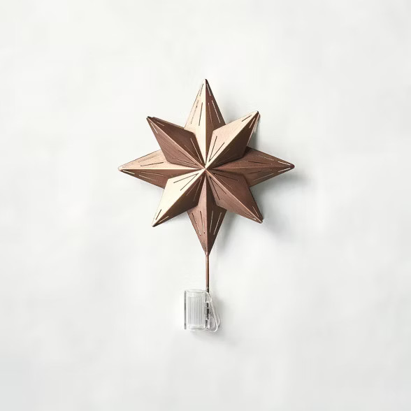 Metal Star Tree Topper Antique Copper - Hearth & Hand™ with Magnolia | Target