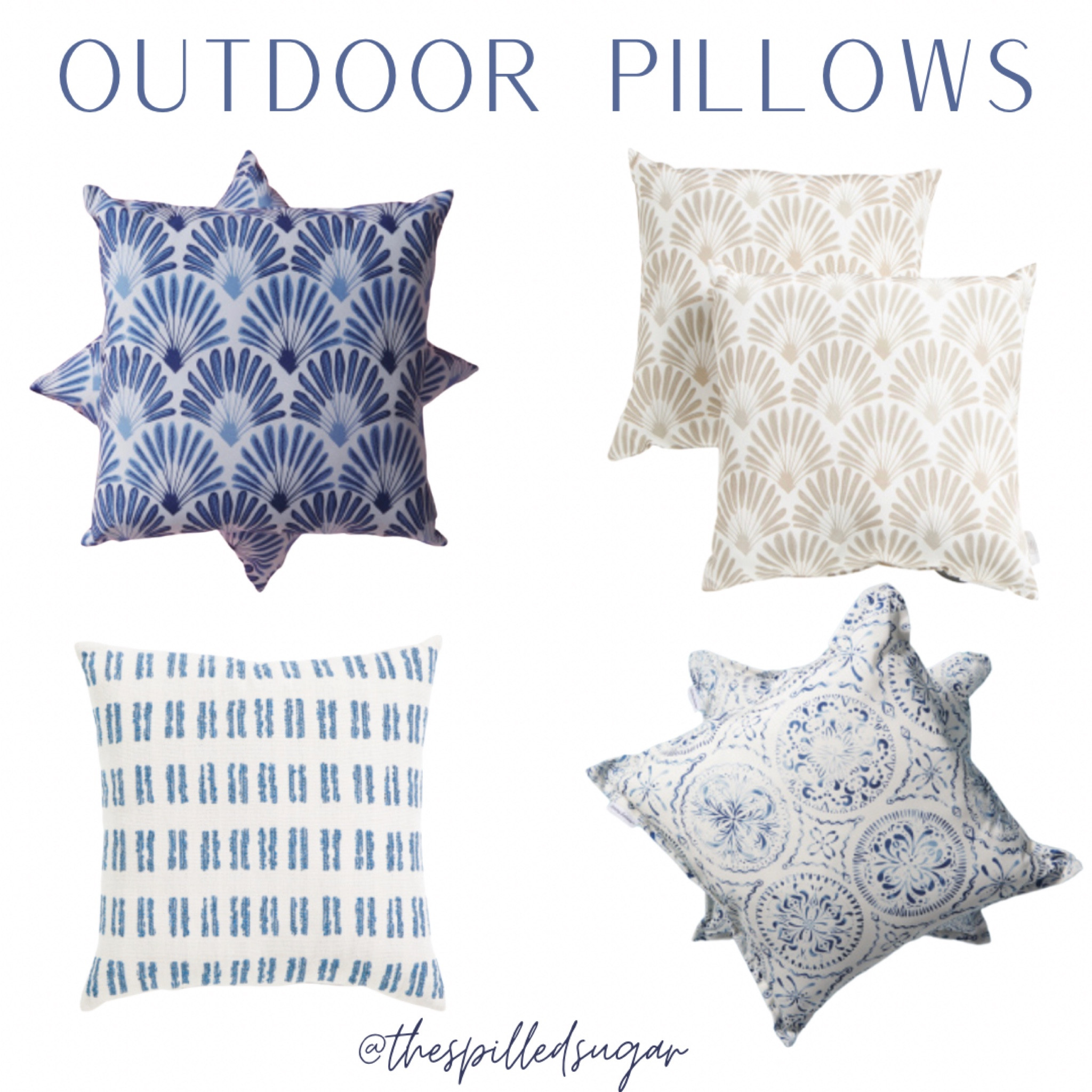 Pretty outdoor pillow finds! 

TJ maxx finds, outdoor decor, outdoor living, patio decor, summer decor

#LTKhome #LTKSeasonal #LTKunder50