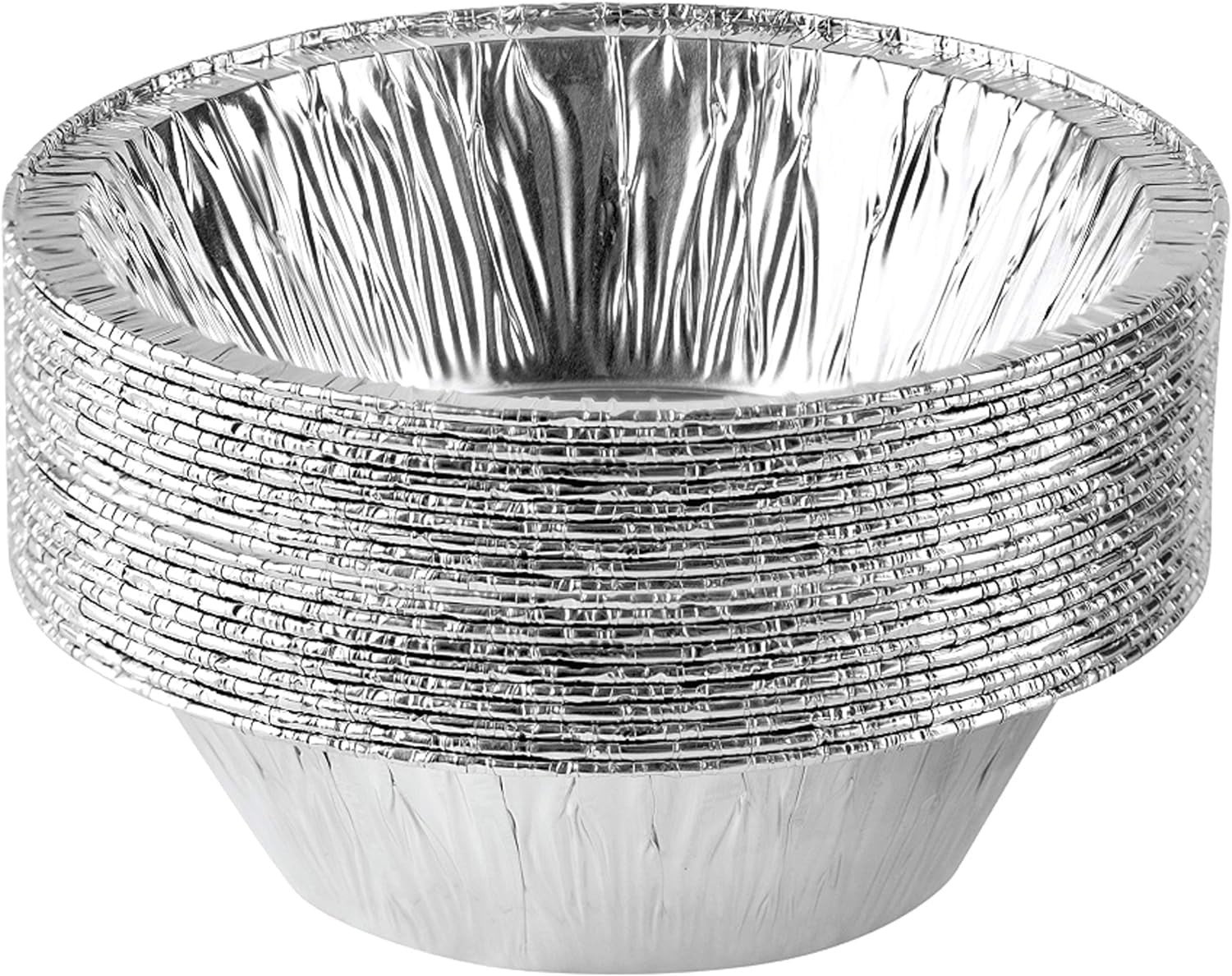 PLASTICPRO 6” Round Disposable Pans Non Stick Aluminum Foil Baking Pans, 20-Pack | Walmart (US)