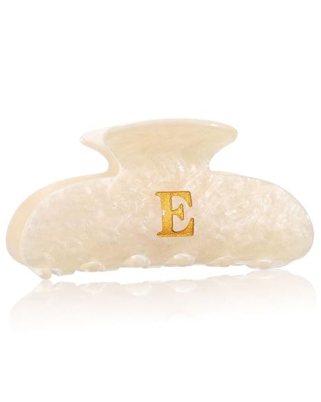 HAIMEIKANG Acrylic Letter Hair Clips For Women - Initial Cute Hair Claw Clips for Bridal Monogram... | Amazon (US)