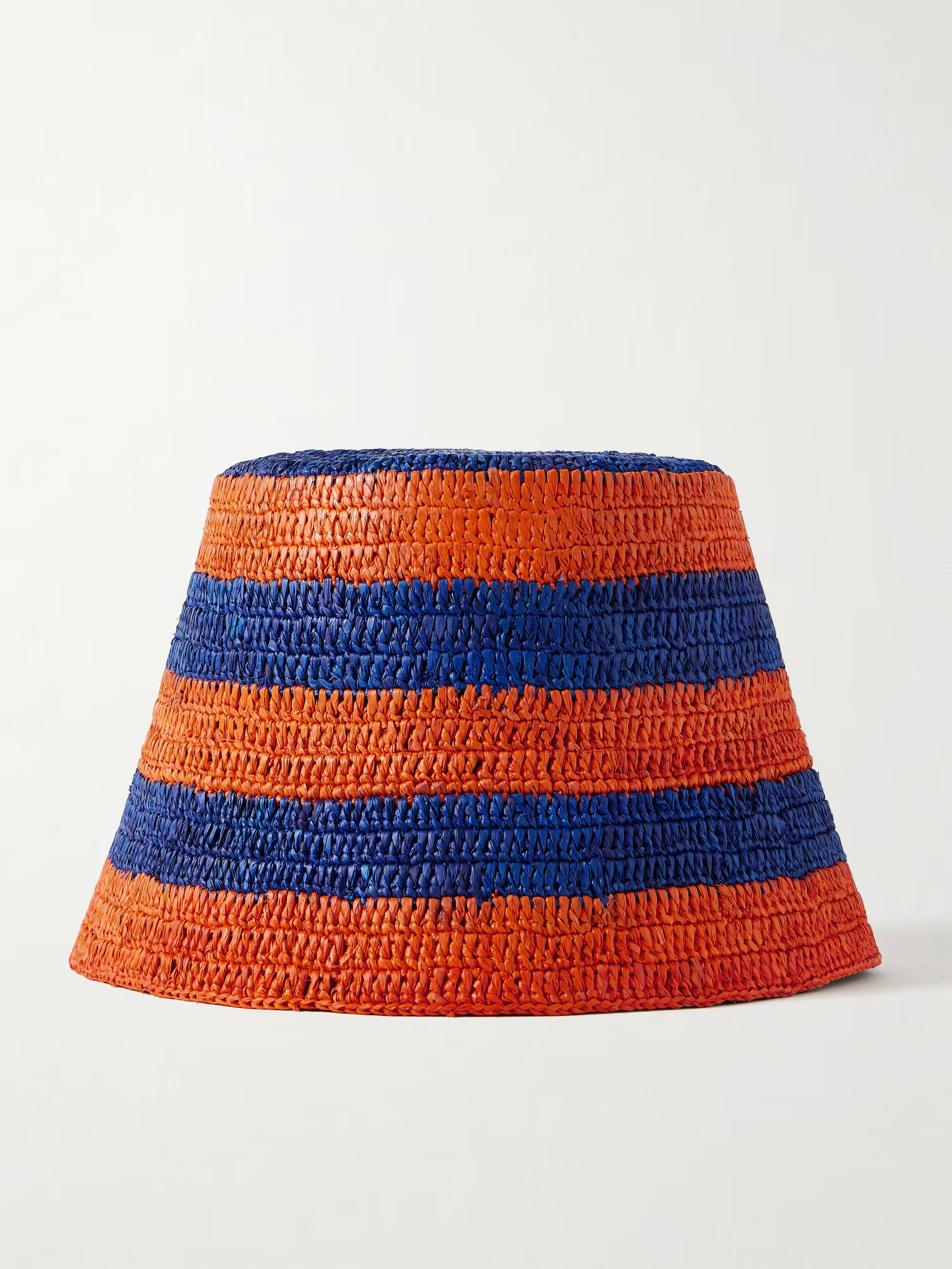 Striped raffia bucket hat | NET-A-PORTER APAC