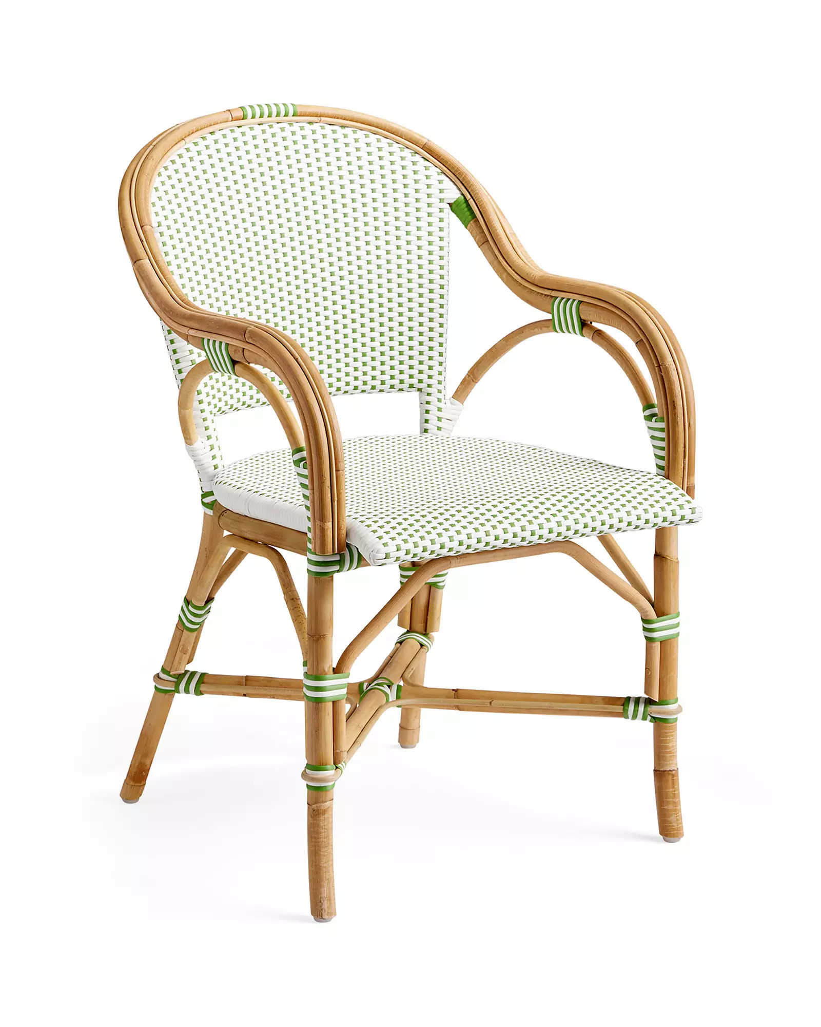 Riviera Rattan Dining Chair - Grass | Serena and Lily
