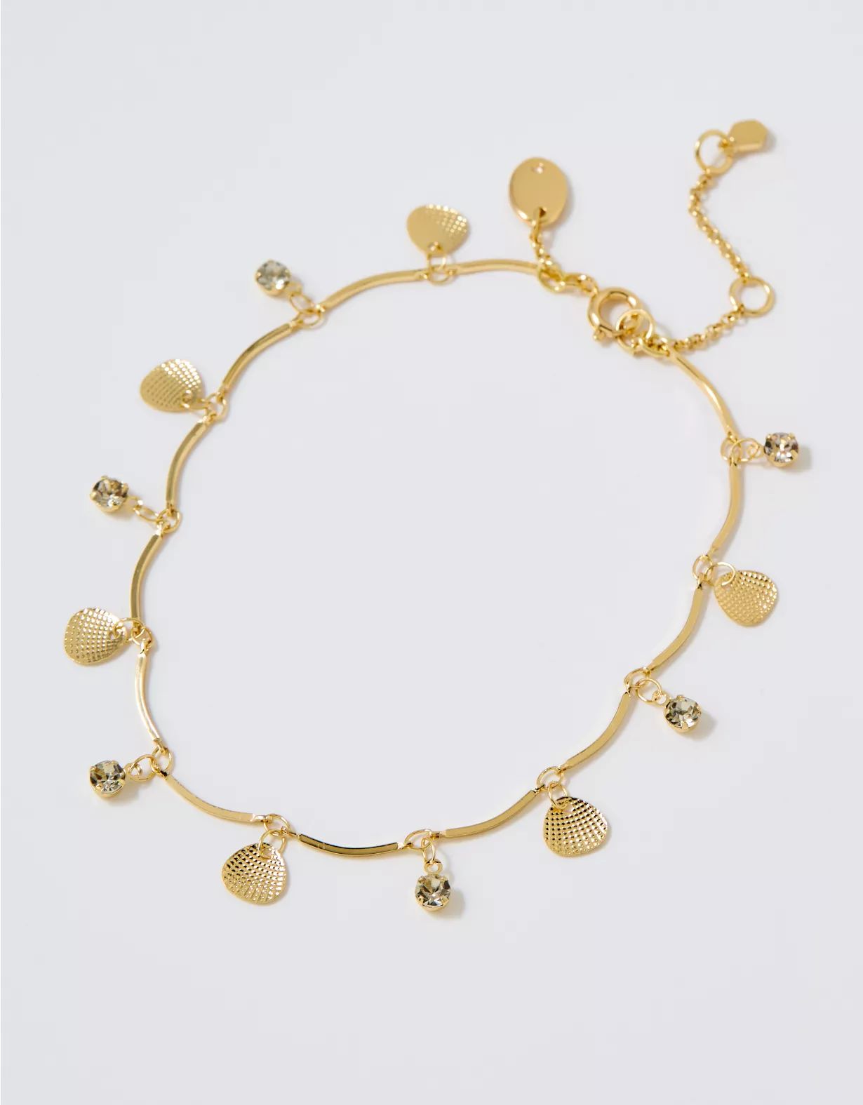 Aerie Wavy Chain Shell Anklet | American Eagle Outfitters (US & CA)