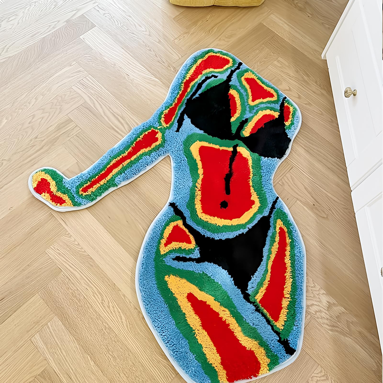 LAKEA Handmade Female Body Rug Shape Tufted Carpet Plush Fluffy Soft Multiple Color Home Decor Li... | Amazon (US)