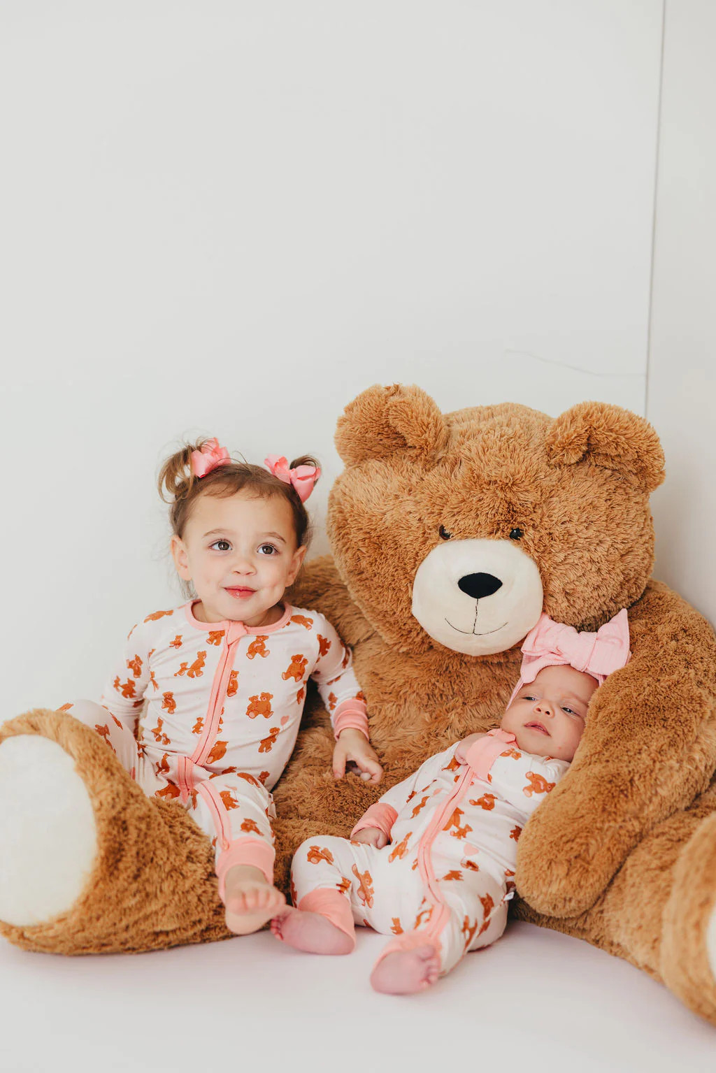 Love You Beary Much Sleep Onesie | Pink | Tiny Talulah | Talulah