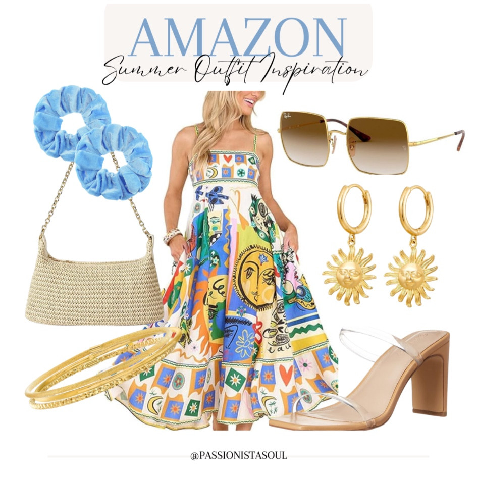 Summer boho dress summer outfit inspiration #summeroutfit #summeroutfitinspo #summerdress 