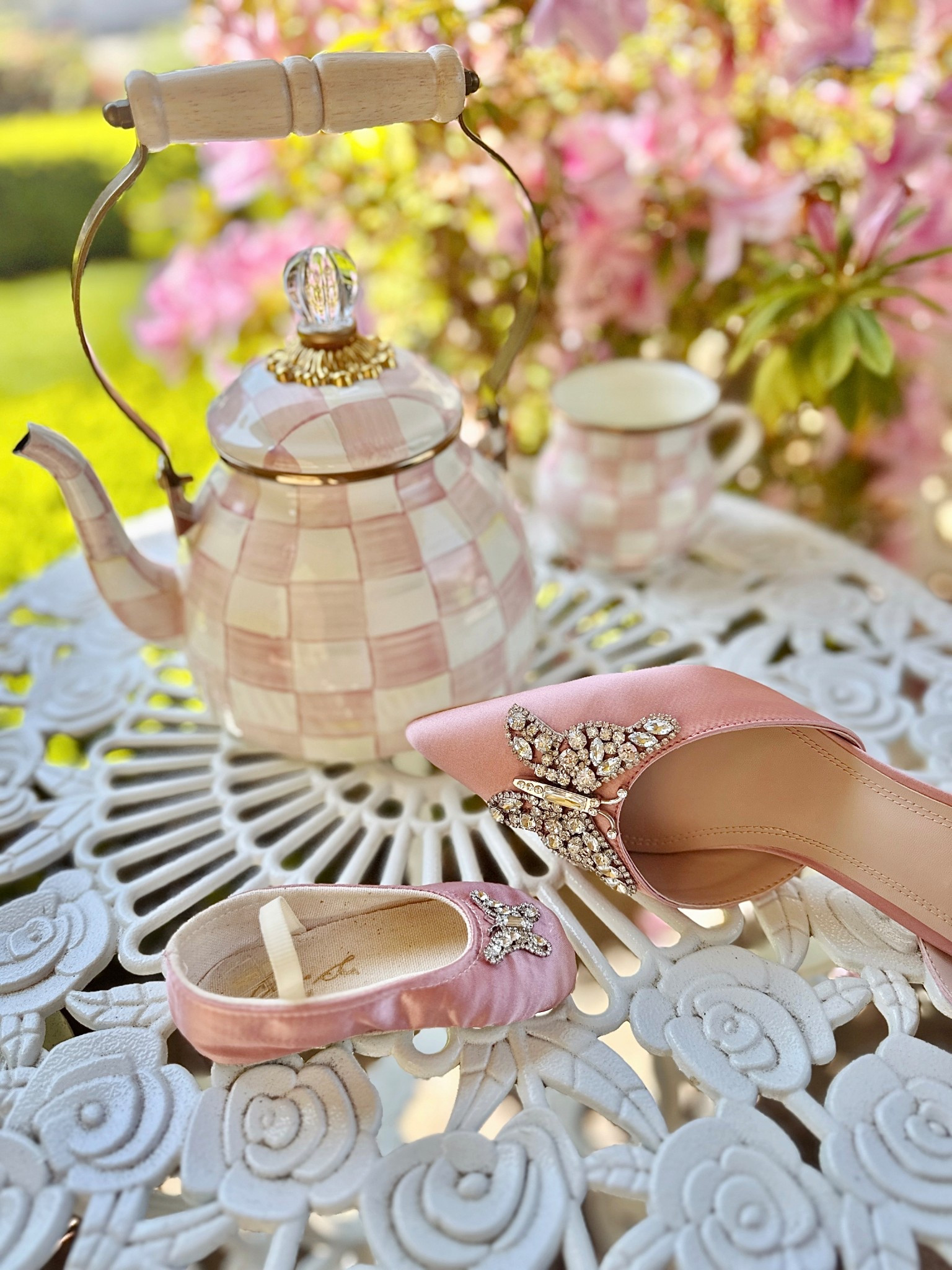 Lush Tea Party in our backyard - Mommy & Me Style 🌸🌸 

#LTKKids #LTKBaby #LTKHome