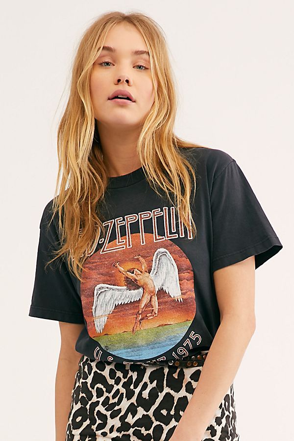 Distressed Led Zeppelin Tee | Free People (Global - UK&FR Excluded)