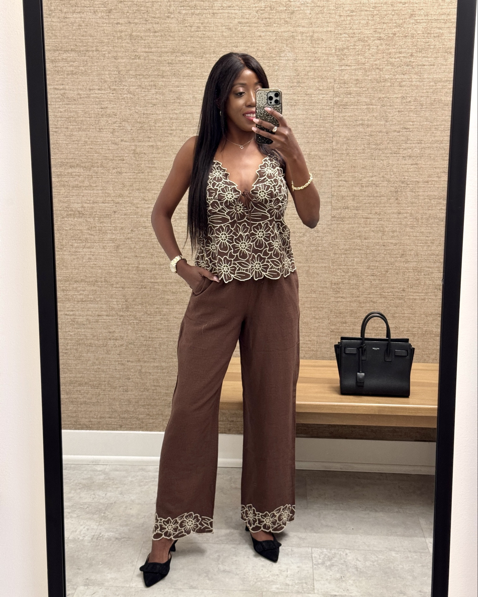 For a limited time, buy one get one 50% off Everything. This top and pants are sold separately. 
Easy to mix and match. 

Spring Outfits, Spring Outfits 2026, Vacation Outfits, Ootd, 



#LTKSaleAlert #LTKOver40 #LTKootd