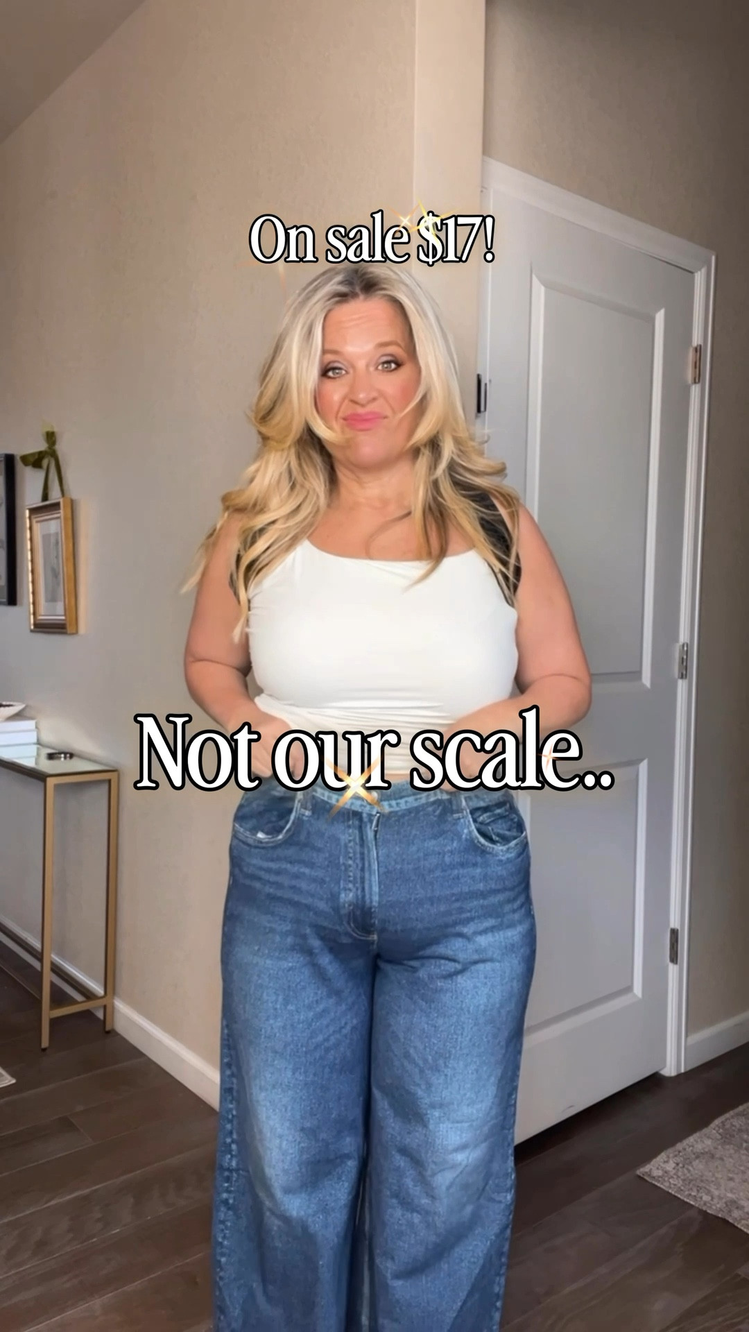  ✨Tap the bell, save and ❤️ for over 40 fashion, midlife style, midsize fashion and luxury looks for less. 

⬇️Sizing information: wearing 10 (size down if in between sizes.) 

I really thought it was my body.

Somewhere in my 40s, jean shopping started to feel frustrating… nothing fit right, nothing felt good, and everything seemed to highlight the exact areas I didn’t want it to.

But it wasn’t my body.
It was the cut.

Once I understood outfit physics, everything changed.

A mid-rise, straight leg doesn’t squeeze, it skims.
It balances your proportions, smooths the front, and instantly makes you look more put together without trying harder.

Then add a little light and structure up top… and the whole look shifts.

This is what I mean by anti-pooch styling.
It’s not about changing your body...it’s about working with it.

Comment COMFY and I’ll send you the exact pieces 💛

#LTKPlusSize #LTKOver40 #LTKMidsize