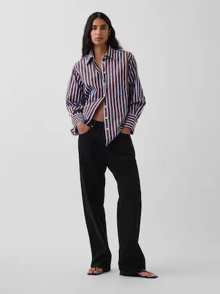 Organic Cotton Poplin Big Shirt | Gap (US)