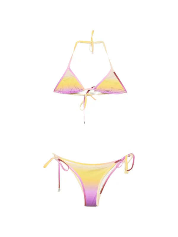 gradient-effect triangle bikini | Farfetch Global