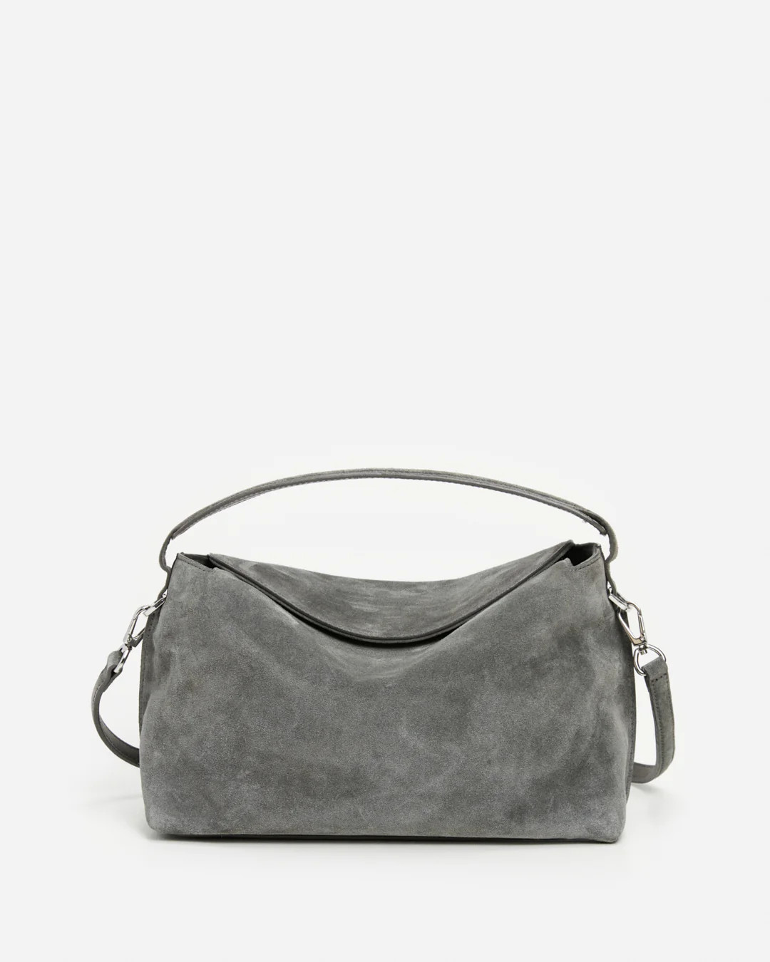 Hera Handbag Suede Grey | Flattered