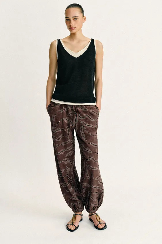 CONTRAST KNIT TOP | Zara UK