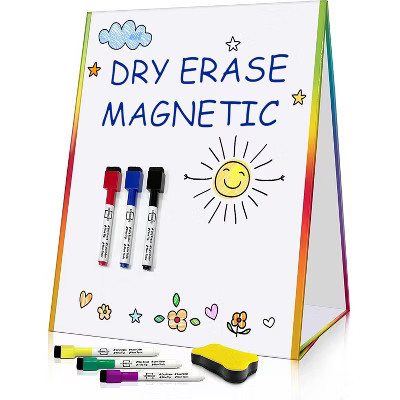 SCRIBBLEDO Tabletop Magnetic Easel White Board 16"x12" with 6 markers and Eraser | Target