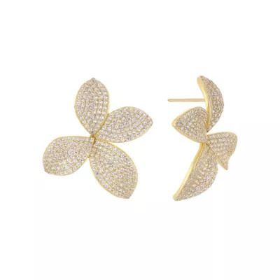 By Adina Eden PavÃ© Fancy On The Ear Stud Earring | Belk