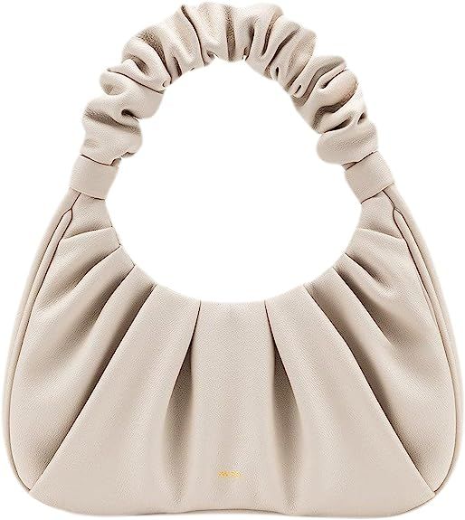 Amazon.com: JW PEI Women's Gabbi Ruched Hobo Handbag (Beige) : Clothing, Shoes & Jewelry | Amazon (US)