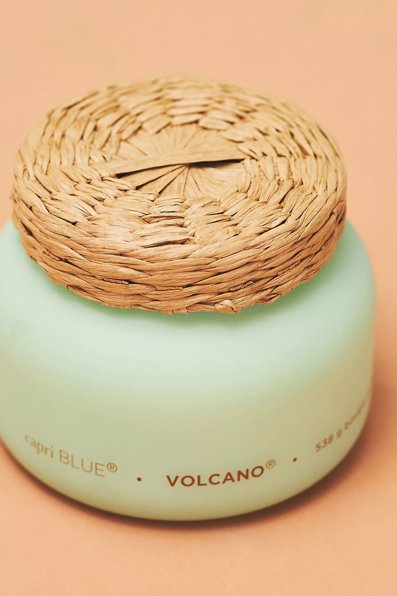 Capri Blue Volcano Rattan Lid Jar Candle | Anthropologie (US)